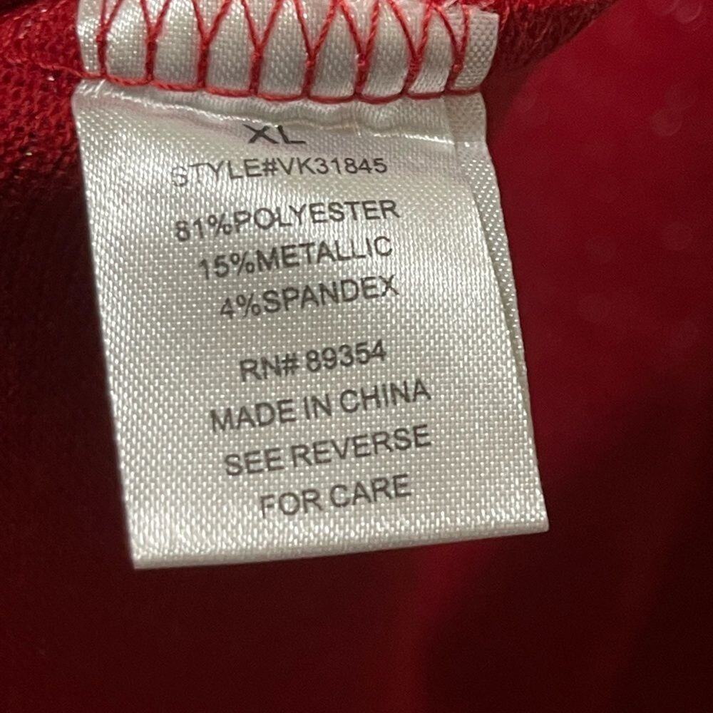 ADRIENNE Vittadini jeweled glitter top NWT - Picture 7 of 8